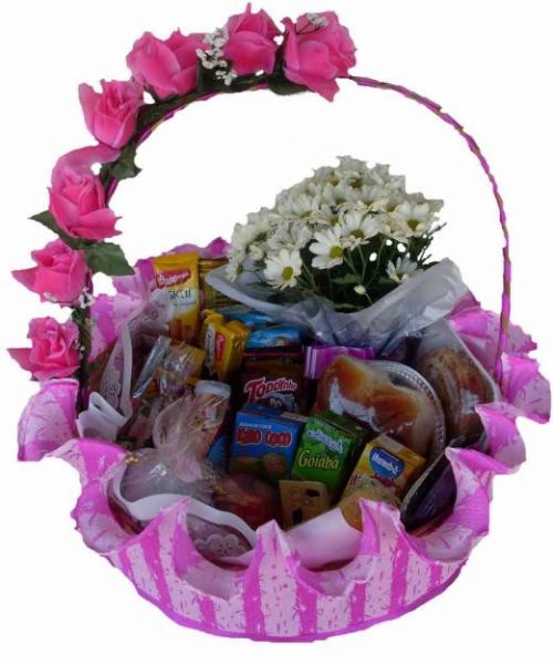 Cesta de café Rosa